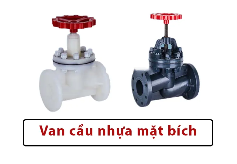 Van cầu nhựa mặt bích
