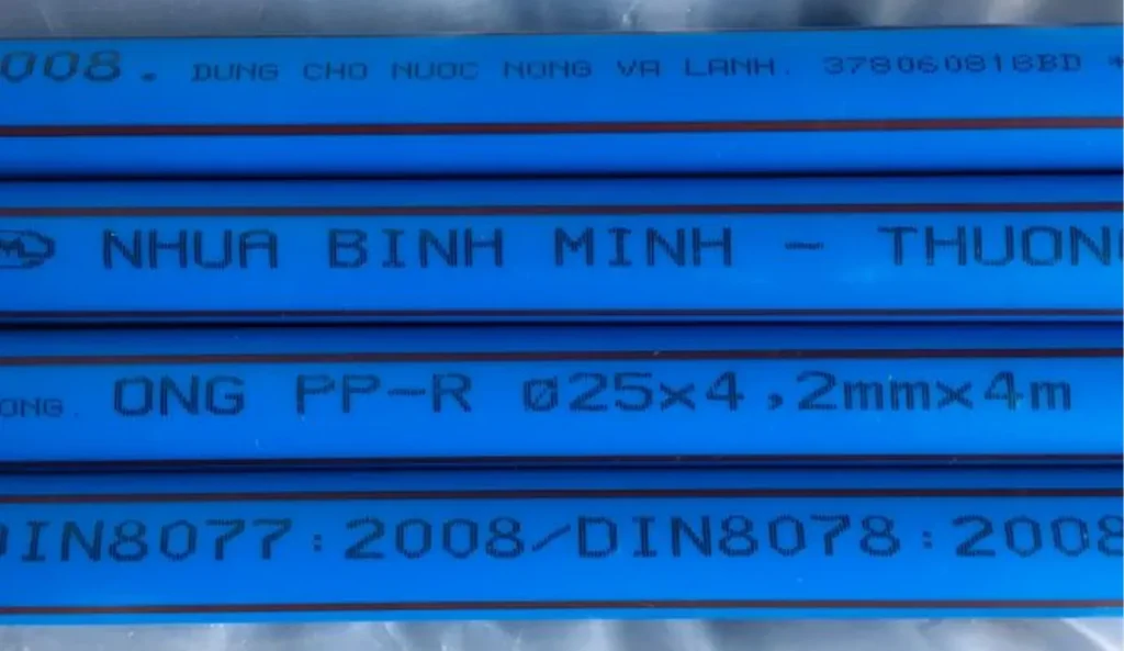 Hình ảnh ống nhựa PPR Bình Minh