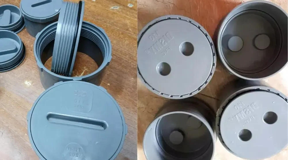 Bịt xả thông tắc PVC 110