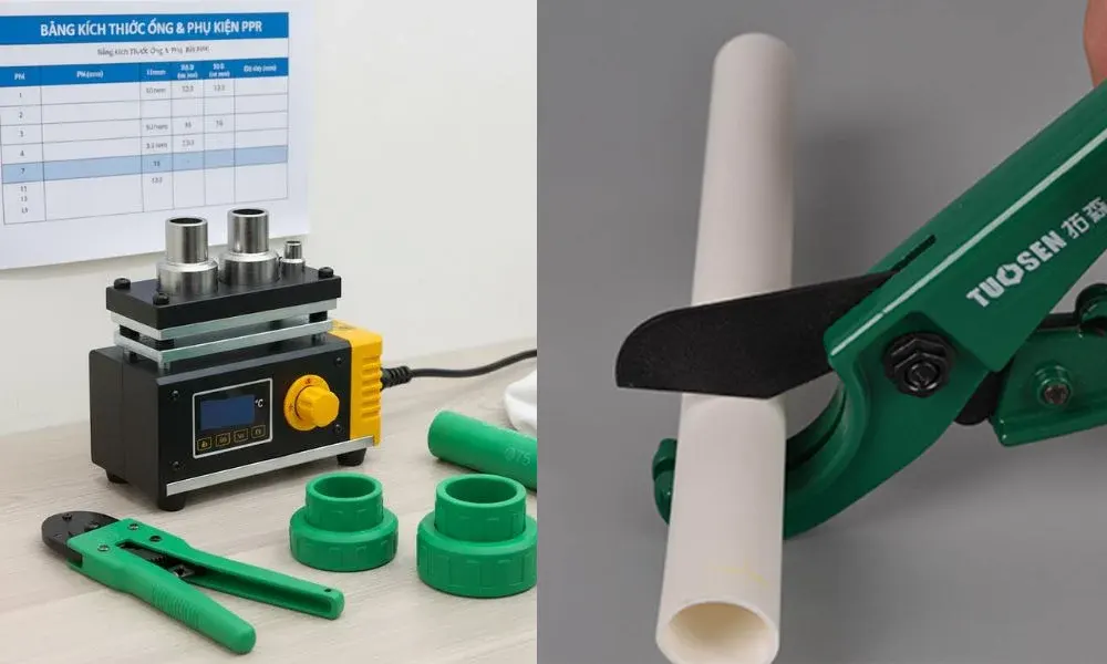 Các bước lắp đặt rắc co PPR 75