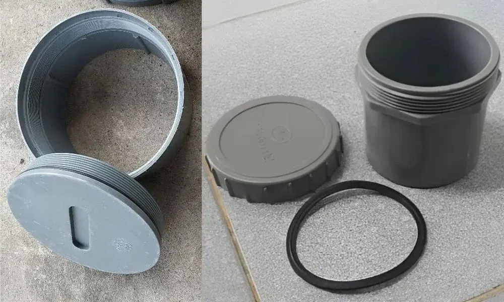 Cấu tạo bịt xả thông tắc PVC 140