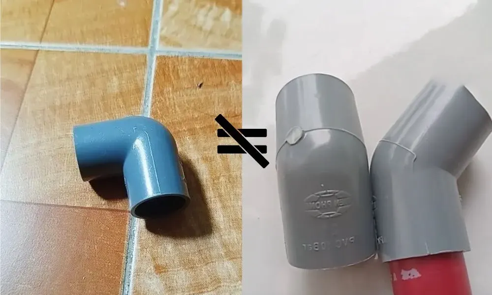 Phân biệt cút và chếch PVC