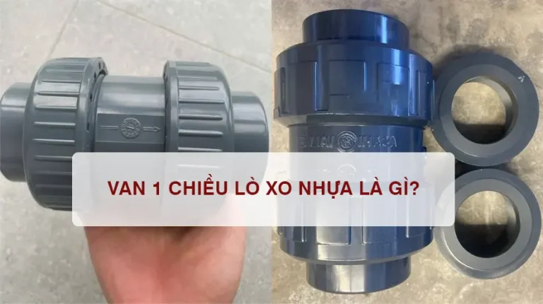 Van một chiều lò xo nhựa