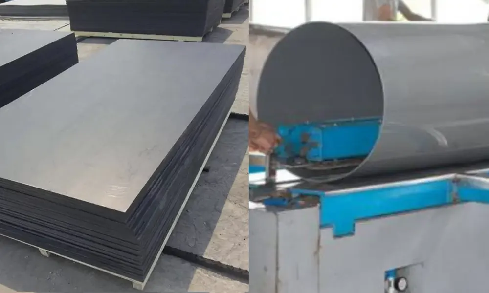 Cần bao nhiêu tấm PP để gia công ống nhựa PP D500