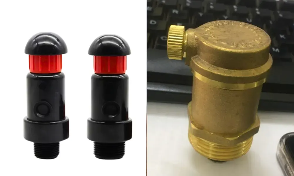 Van xả khí nhựa và van xả khí kim loại