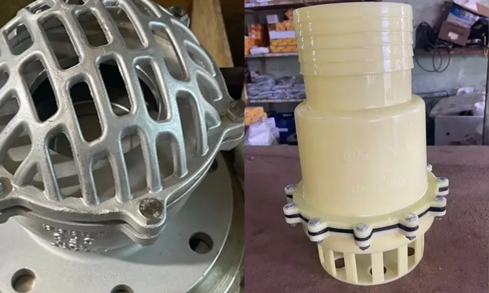 Vật liệu phổ biến dùng cho rọ bơm DN150