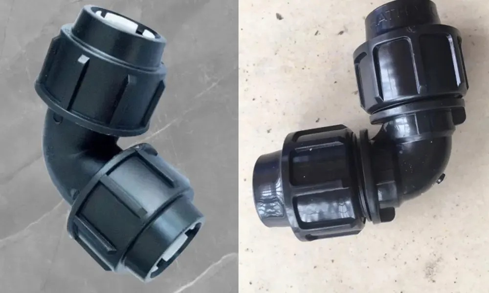 Cút HDPE D50 kết nối với ống bằng cách nào