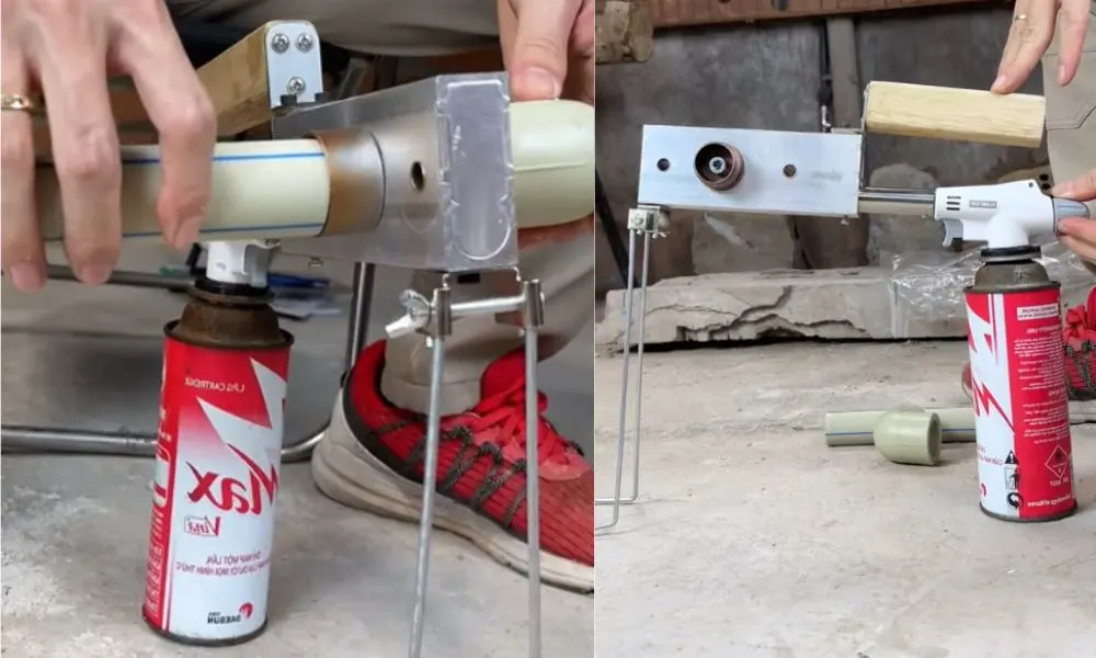 Hàn nhiệt thủ công bằng máy khò