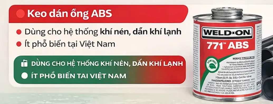 Keo dán ống ABS