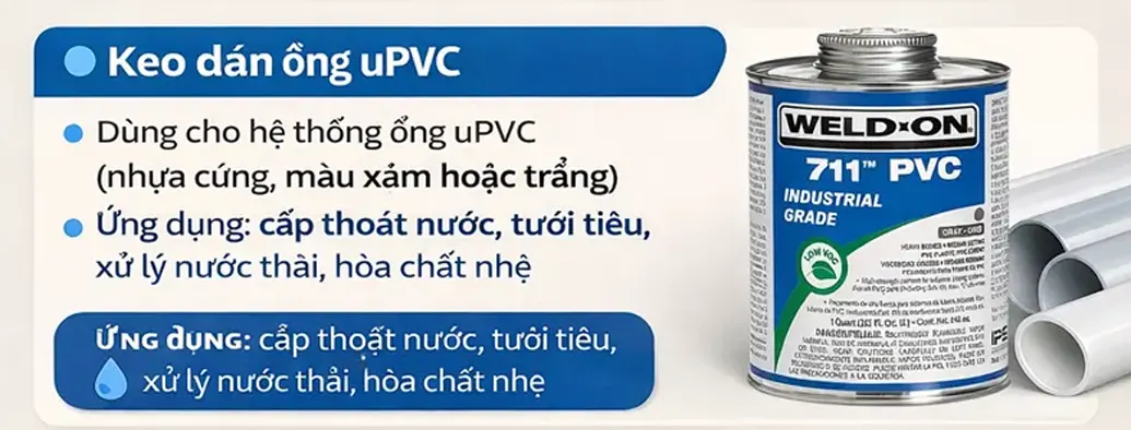 Keo dán ống uPVC