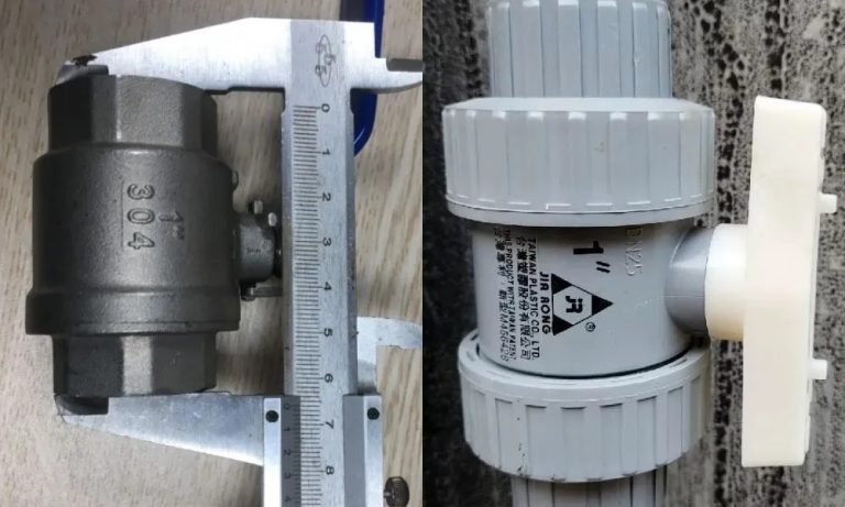 Kích thước van bi phi 34 cần đo