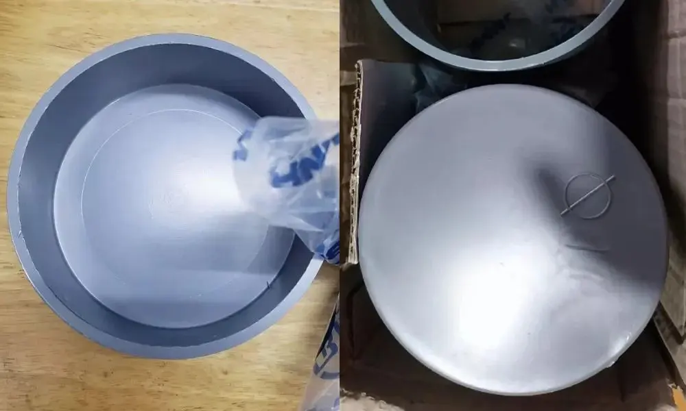 Kiểu kết nối nắp bịt ống PVC 110