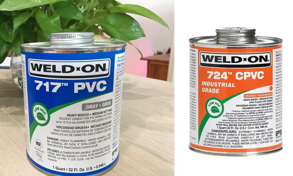 Màu sắc nhãn mác là dấu hiệu nhận biết quan trọng nhất để tránh nhầm lẫn keo dán ống