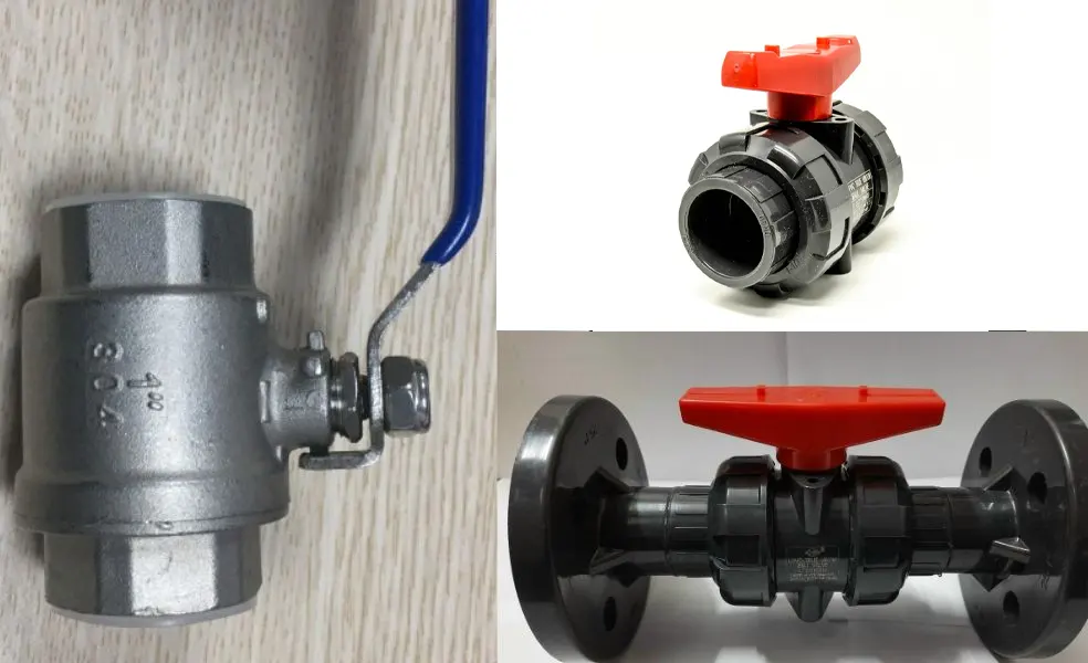 Thông số kích cỡ in trên bề mặt van bi 34