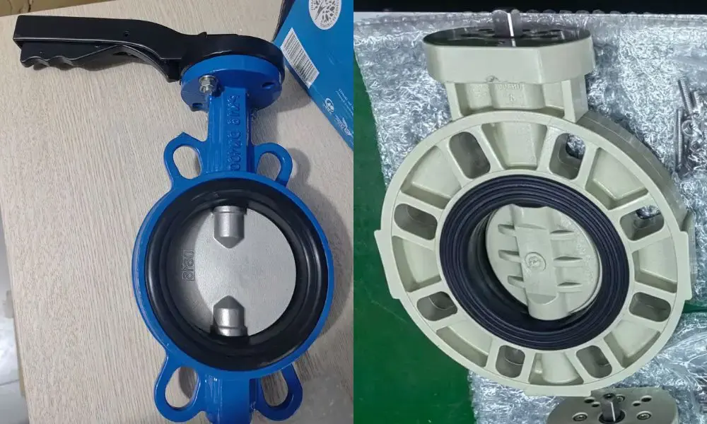 Van bướm DN100 làm từ vật liệu gì