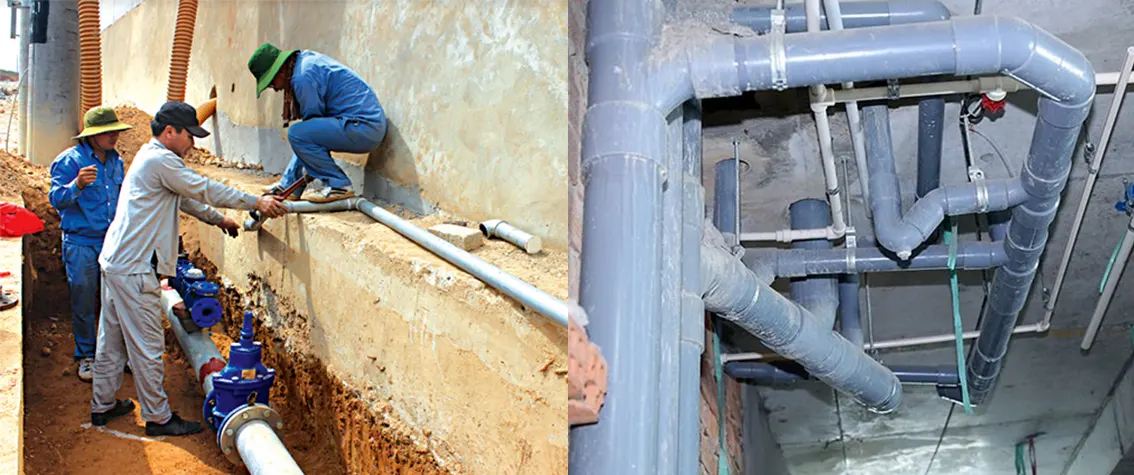 Các lỗi thường gặp khi lắp ống nhựa.