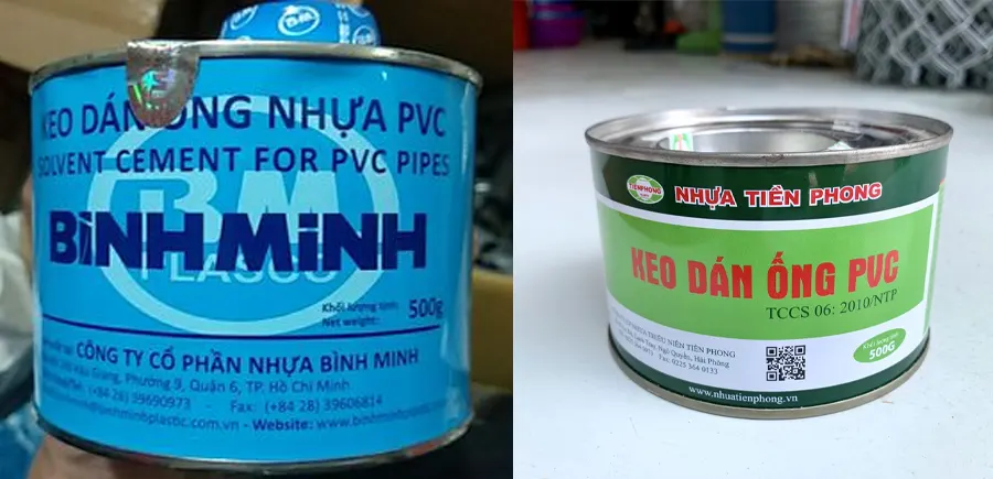 Hình ảnh keo dán nhựa Bình Minh, Tiền Phong.