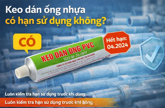 Keo dán ống nhựa có hạn sử dụng