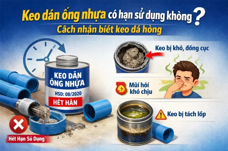 Keo dán ống nhựa có hạn sử dụng không - Cách nhận biết keo đã hỏng