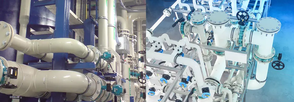 Ứng dụng thực tế của ống PPH và PVDF trong môi trường axit