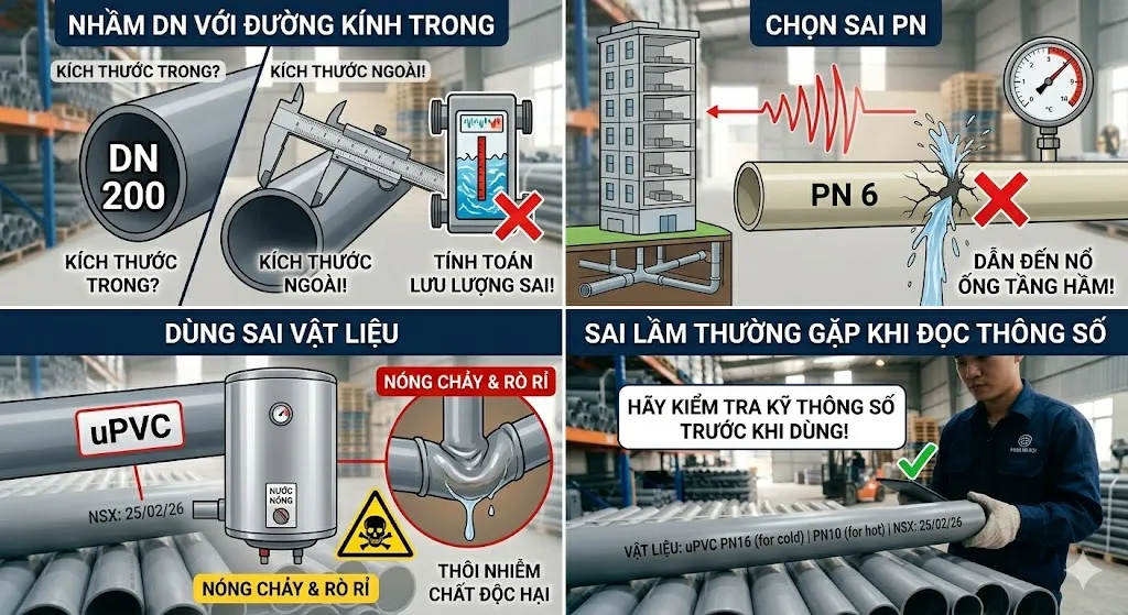 Những sai lầm thường gặp khi đọc thông số