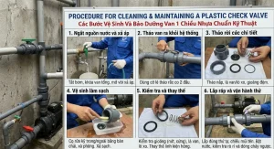 Các Bước Vệ Sinh Và Bảo Dưỡng Van 1 Chiều Nhựa Chuẩn Kỹ Thuật