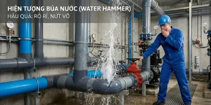 Hiện tượng búa nước trong đường ống nhựa và cách phòng tránh vỡ ống.