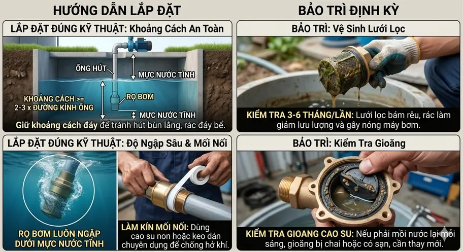 Hướng dẫn lắp đặt và bảo trì định kỳ