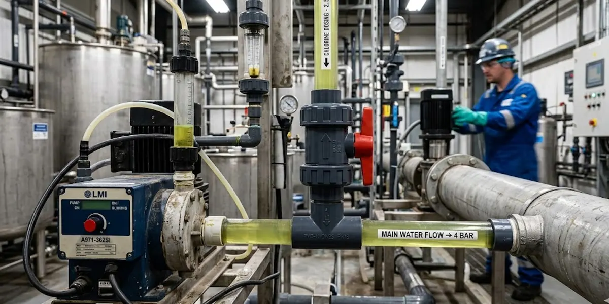 Tầm quan trọng của van chống áp ngược (Back Pressure) đối với bơm định lượng