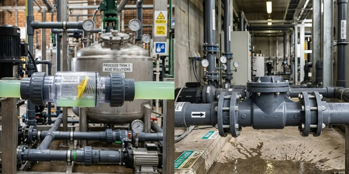 Van 1 chiều nhựa