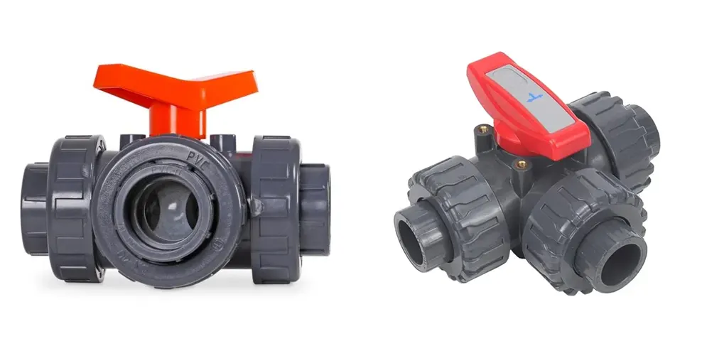 Van bi nhựa 3 ngã.