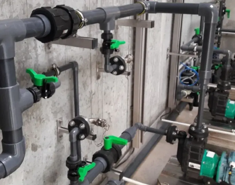 Ứng dụng van bi nhựa