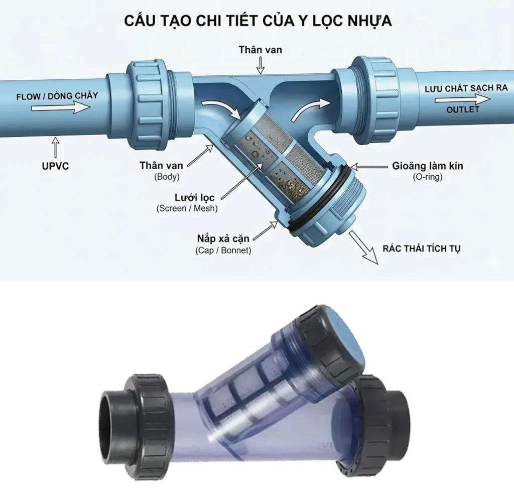 Cấu Tạo y lọc nhựa