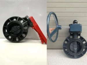 Hình ảnh Van Bướm Nhựa tay gạt, tay quay.