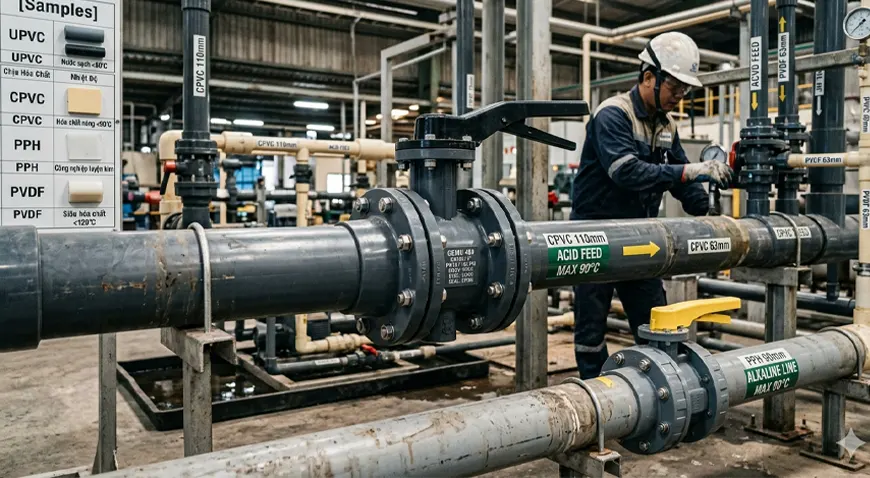 Hình ảnh van bướm nhựa