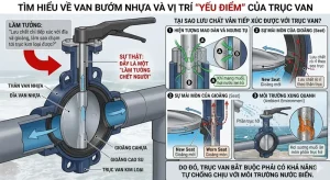 Tìm hiểu về Van Bướm Nhựa và vị trí yếu điểm của Trục Van
