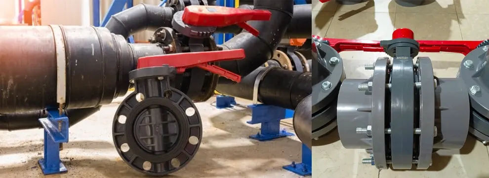 Ứng dụng van bướm nhựa