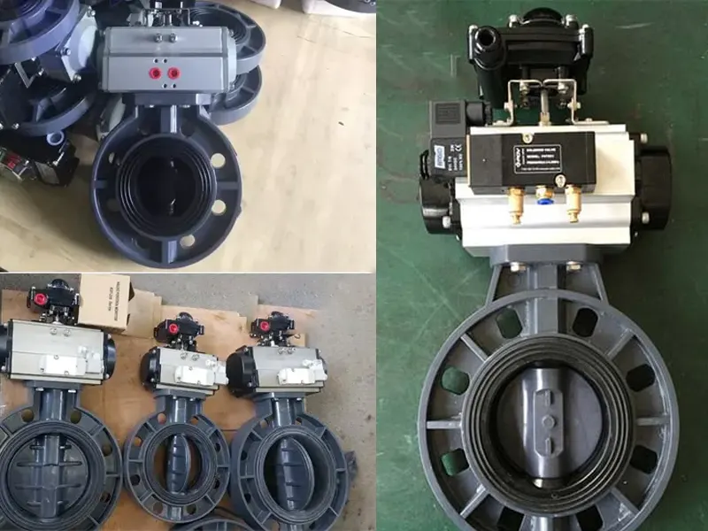 Van Bướm Nhựa Điều Khiển Khí Nén