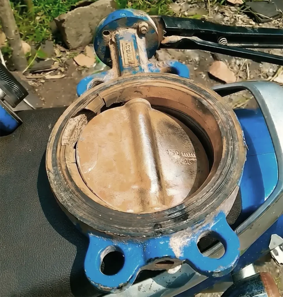 van bướm bị rách gioăng sau một thời gian sử dụng
