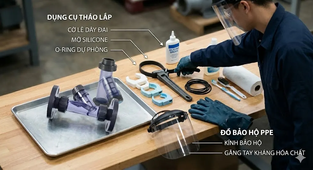 Công Tác Chuẩn Bị Trước Khi Tháo Lắp