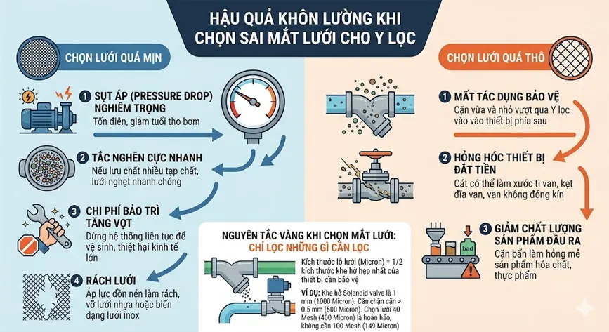 Hậu Quả Khôn Lường Khi Chọn Sai Mắt Lưới Cho Y Lọc