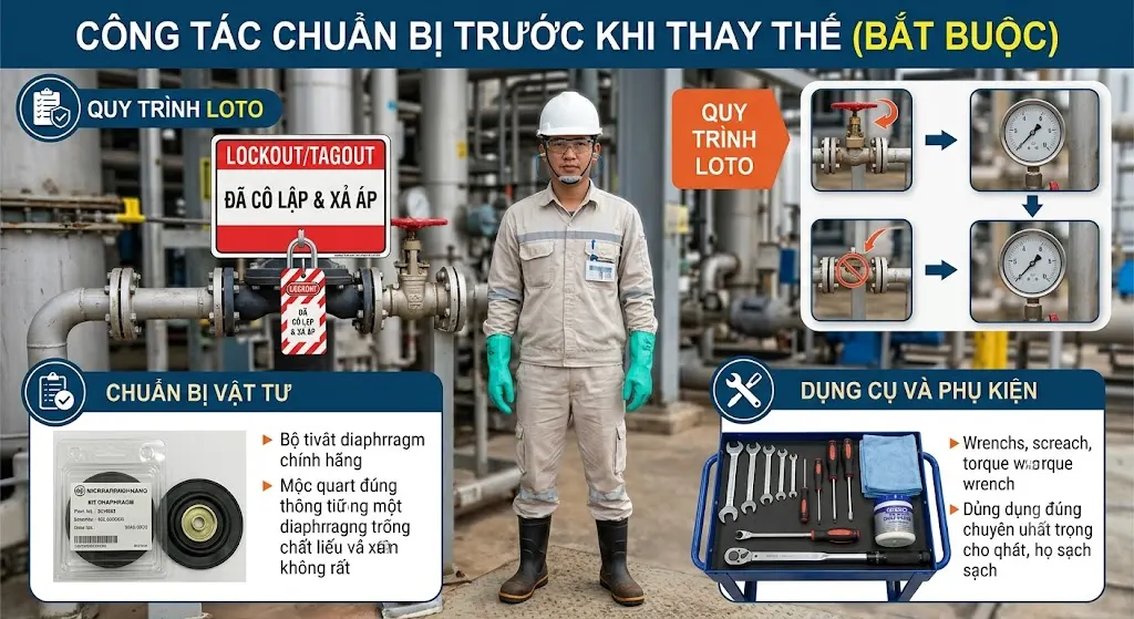 Công Tác Chuẩn Bị Trước Khi Thay Thế