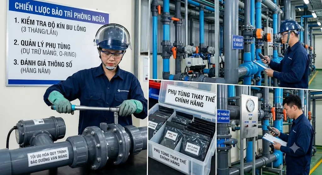 Tối Ưu Hóa Quy Trình Bảo Dưỡng Cho Hệ Thống Van Màng Khí Nén