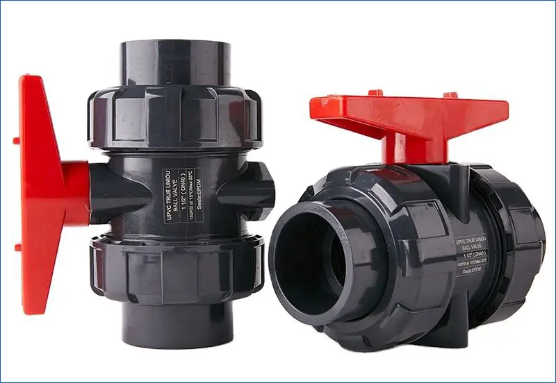 Van bi nhựa rắc co UPVC DN15 đến DN100