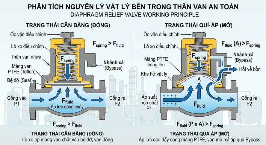 Phân tích nguyên lý vật lý bên trong thân van