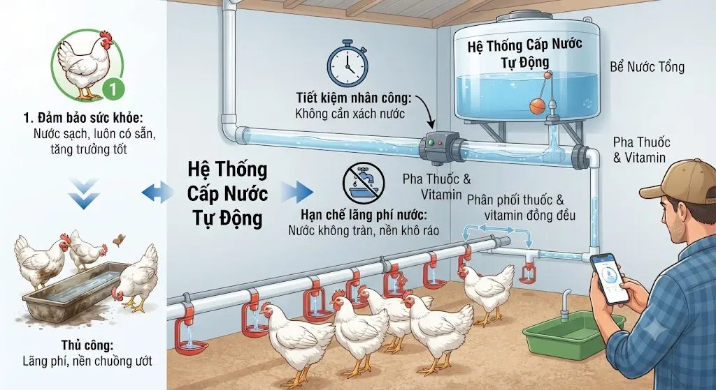 Tầm Quan Trọng Của Việc Cấp Nước Tự Động Trong Chăn Nuôi