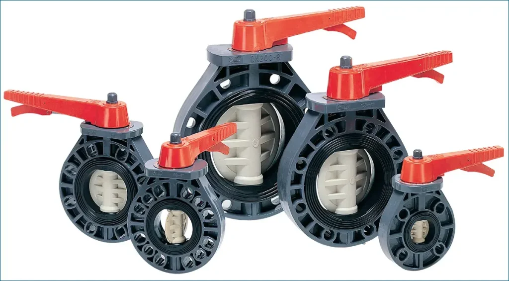 Van bướm universal Shieyu BE300 có đế gắn actuator