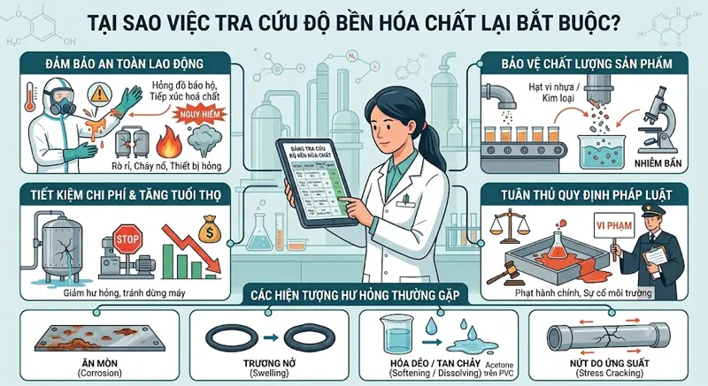 Việc Tra Cứu Độ Bền Hóa Chất Lại Bắt Buộc