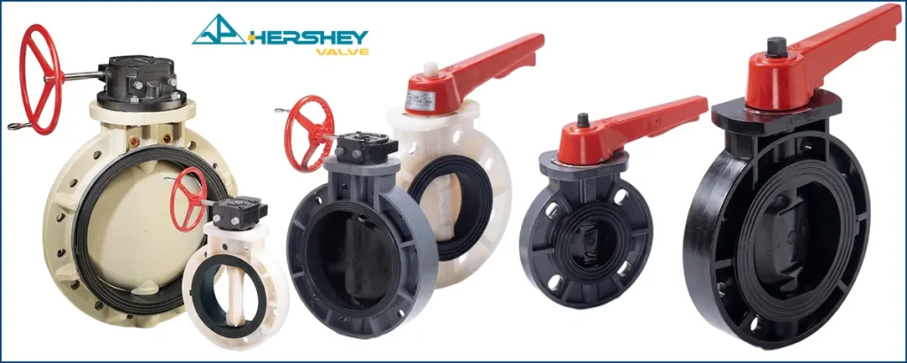 các loại van bướm nhựa Hershey