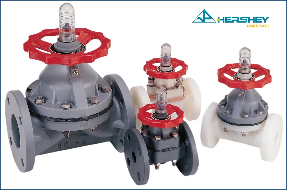 các loại van màng nhựa Hershey
